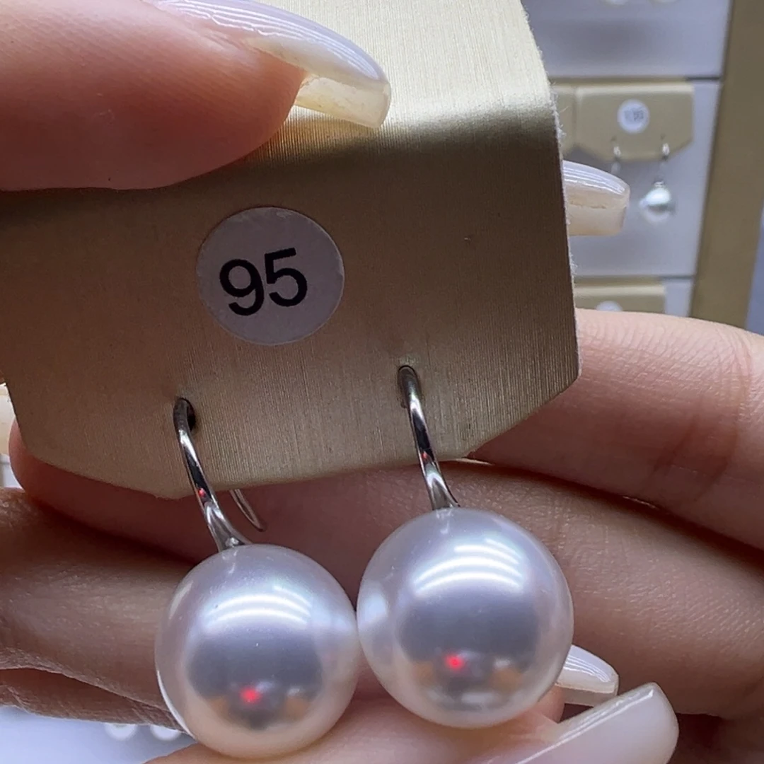 淡水珍珠耳饰银S925镶嵌