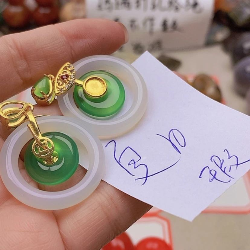 【闪购商品】未镶嵌玛瑙/玉髓珠宝半成品夏**林
