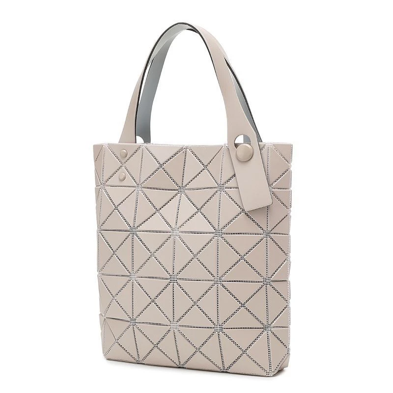 三三新款mini4*5格小众宅菱格小方盒手提单肩托特女包手拎包小众