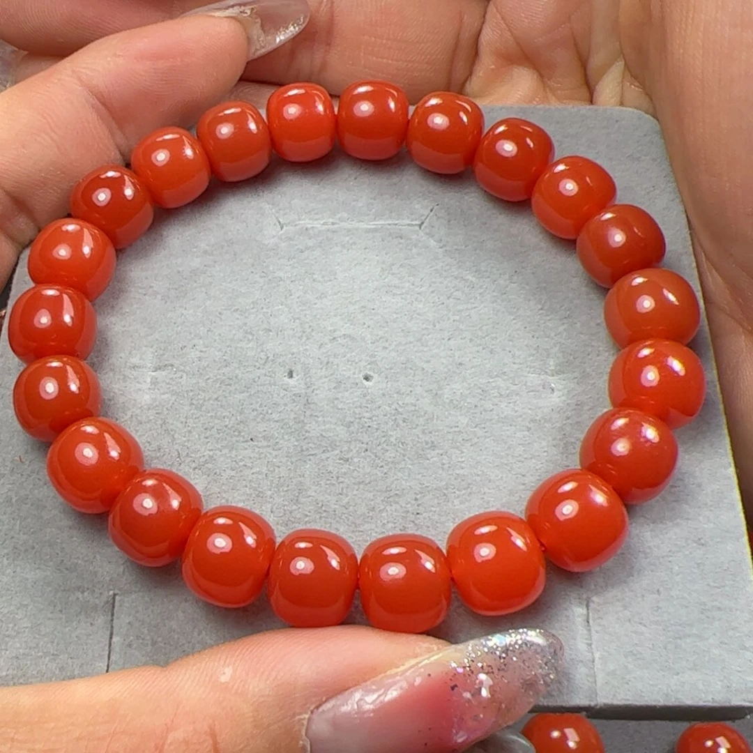 南红玛瑙手串未镶嵌老*?