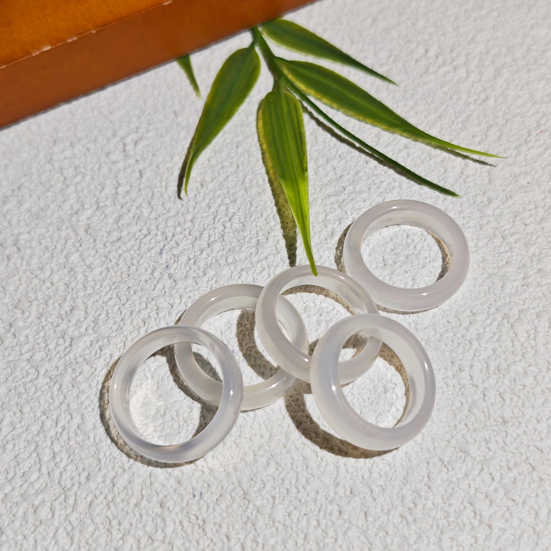 天然玉石 荔枝冻戒圈 多样性发货 拍一发一 M223