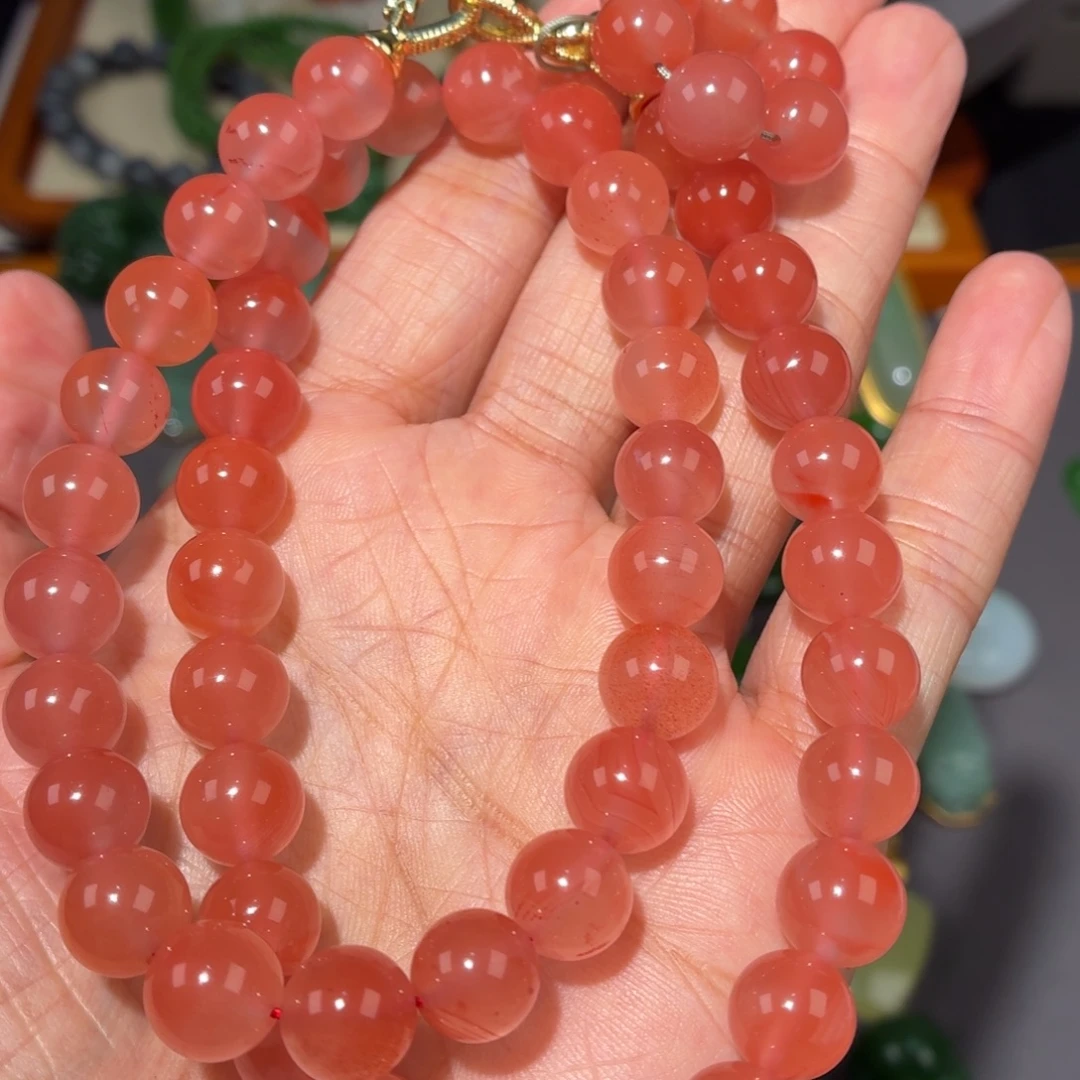 四***季南红玛瑙未镶嵌颈饰