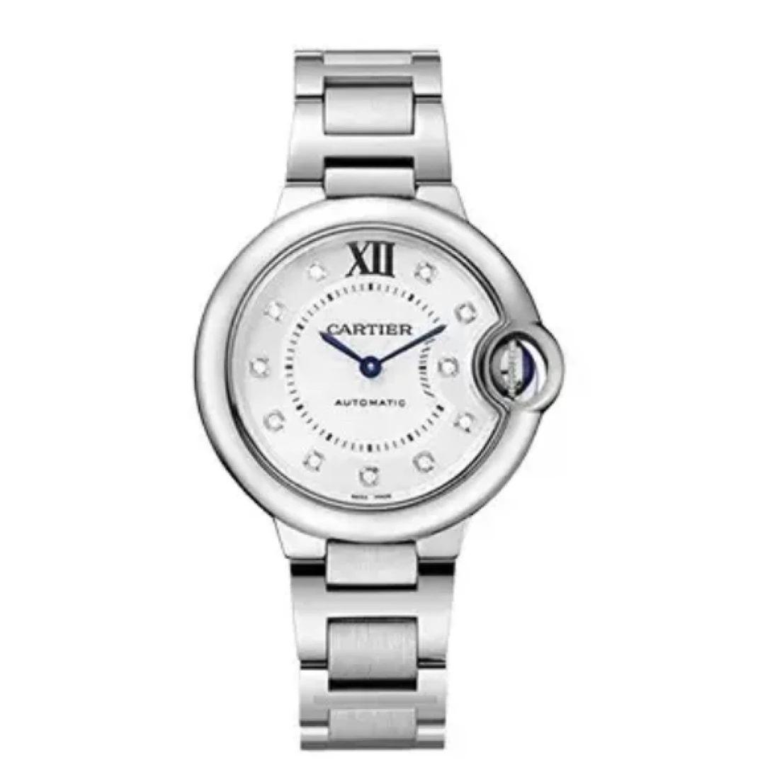 99新 Cartier/卡地亚 卡地亚/蓝气球/女表/33mm/自动机械/钻刻