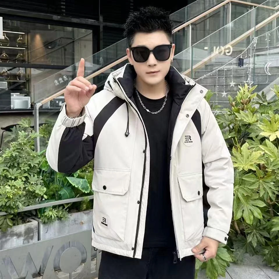 冬季加厚冲锋衣防寒服2024新款户外工装保暖加厚潮牌外套89021