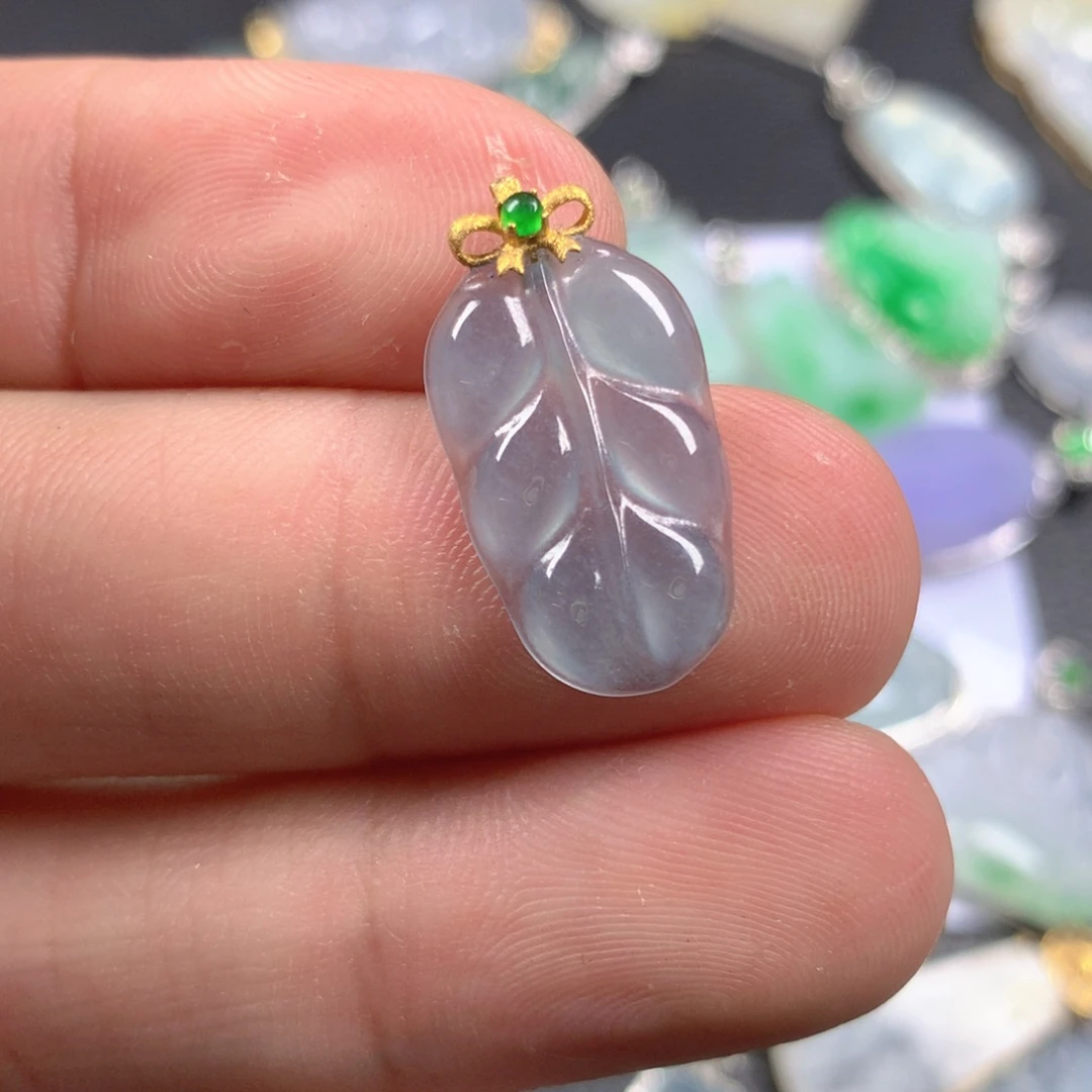 【闪购商品】翡翠颈饰18K金镶嵌翡翠