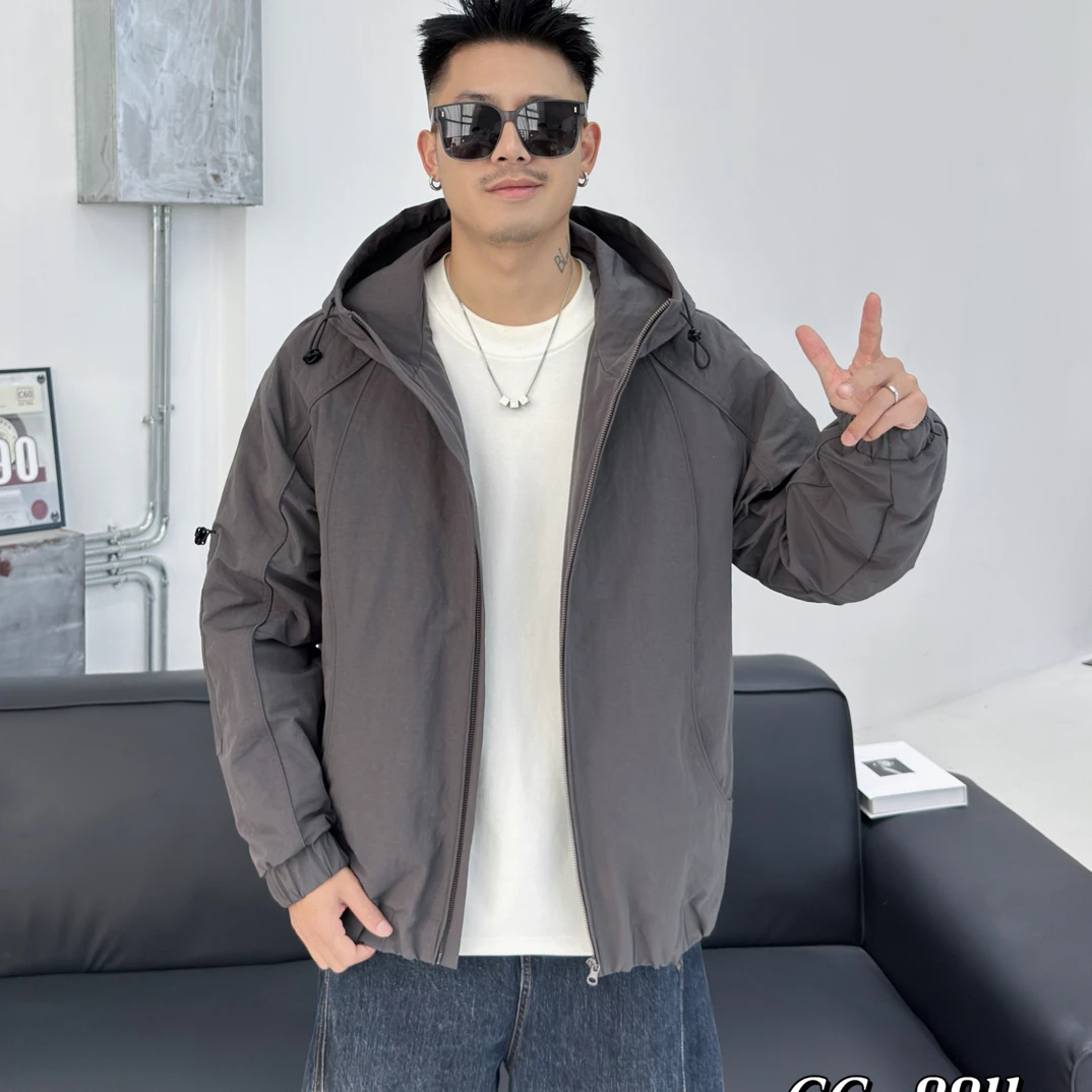 8811秋冬连帽二棉简约时尚百搭款