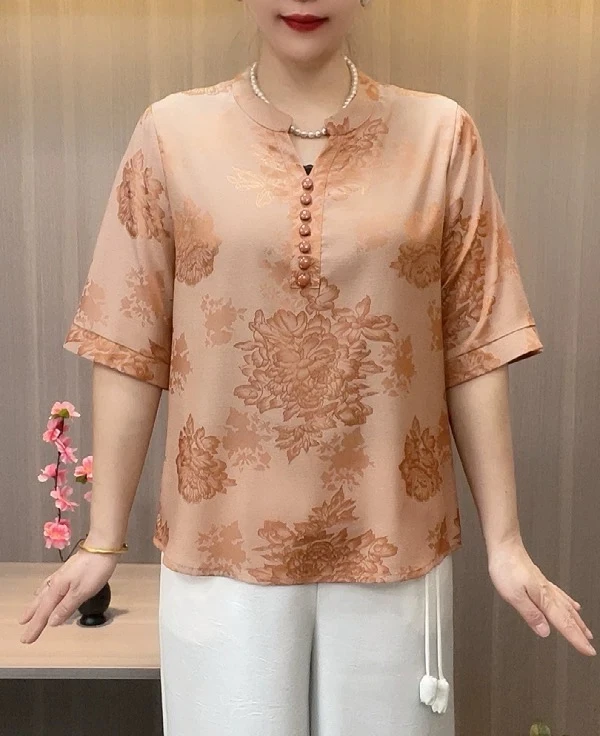 8693新中式妈妈装