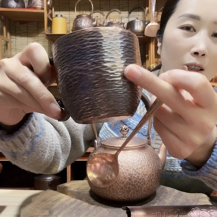 金属晓*鱼紫铜350杯➕勺