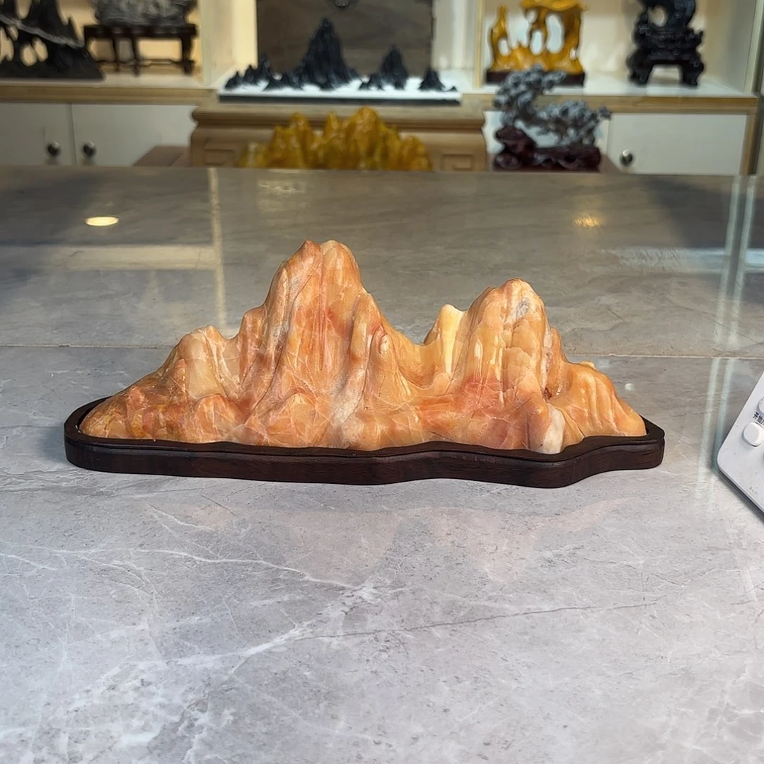 小***玮灵璧石手工雕刻奇石摆件