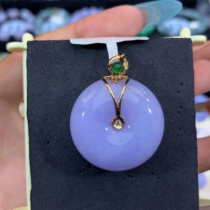 18K金镶嵌手链翡翠翡翠