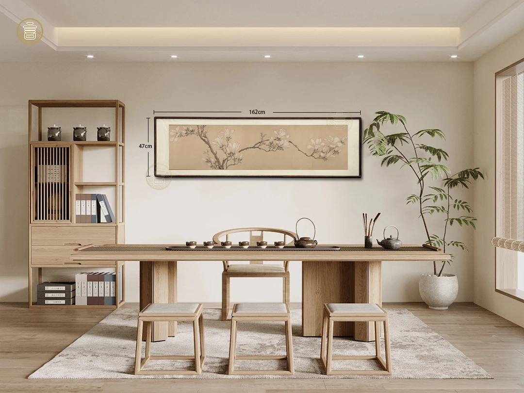 扶摇·《白玉兰》实木装饰画