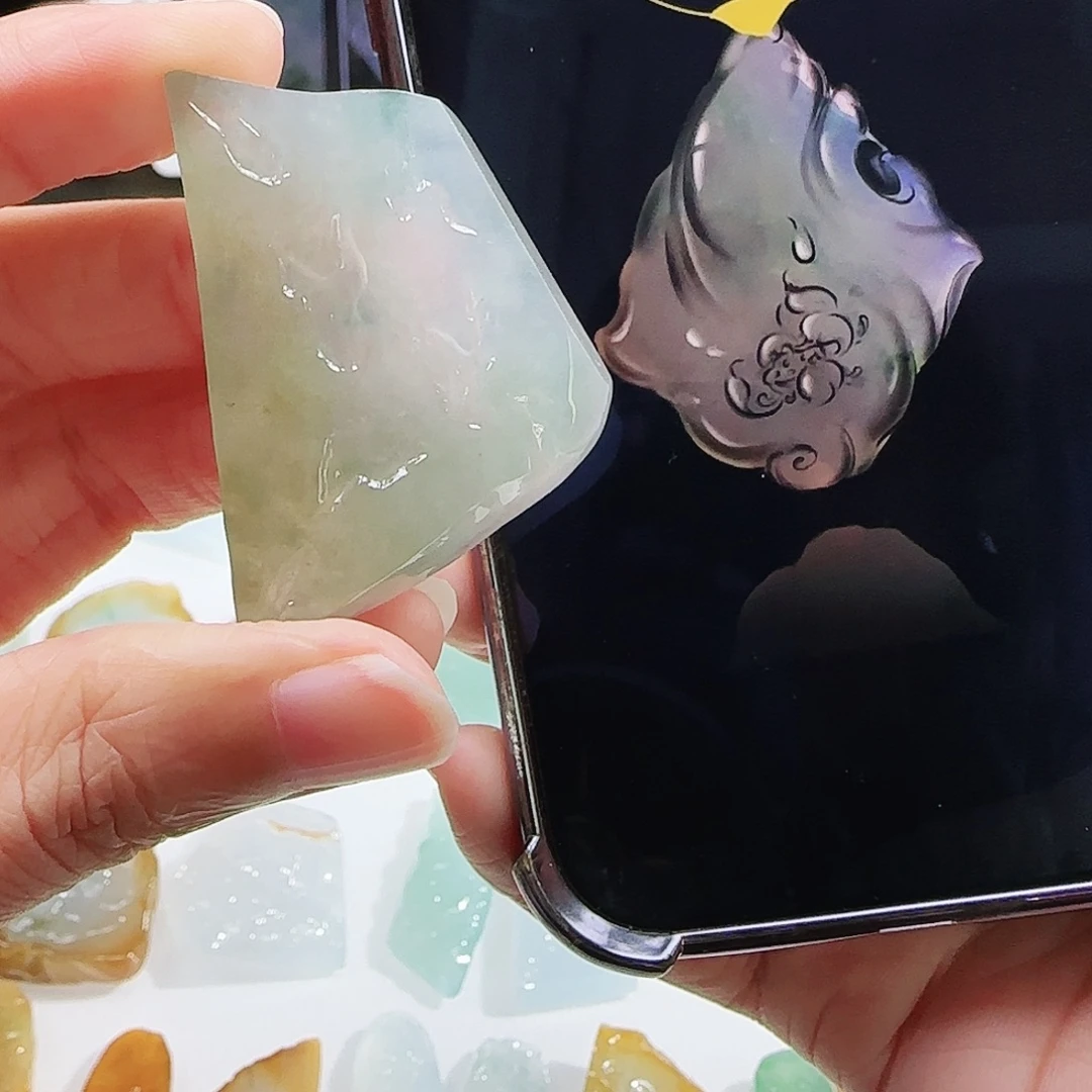 定制翡翠未镶嵌缅甸翡翠挂件