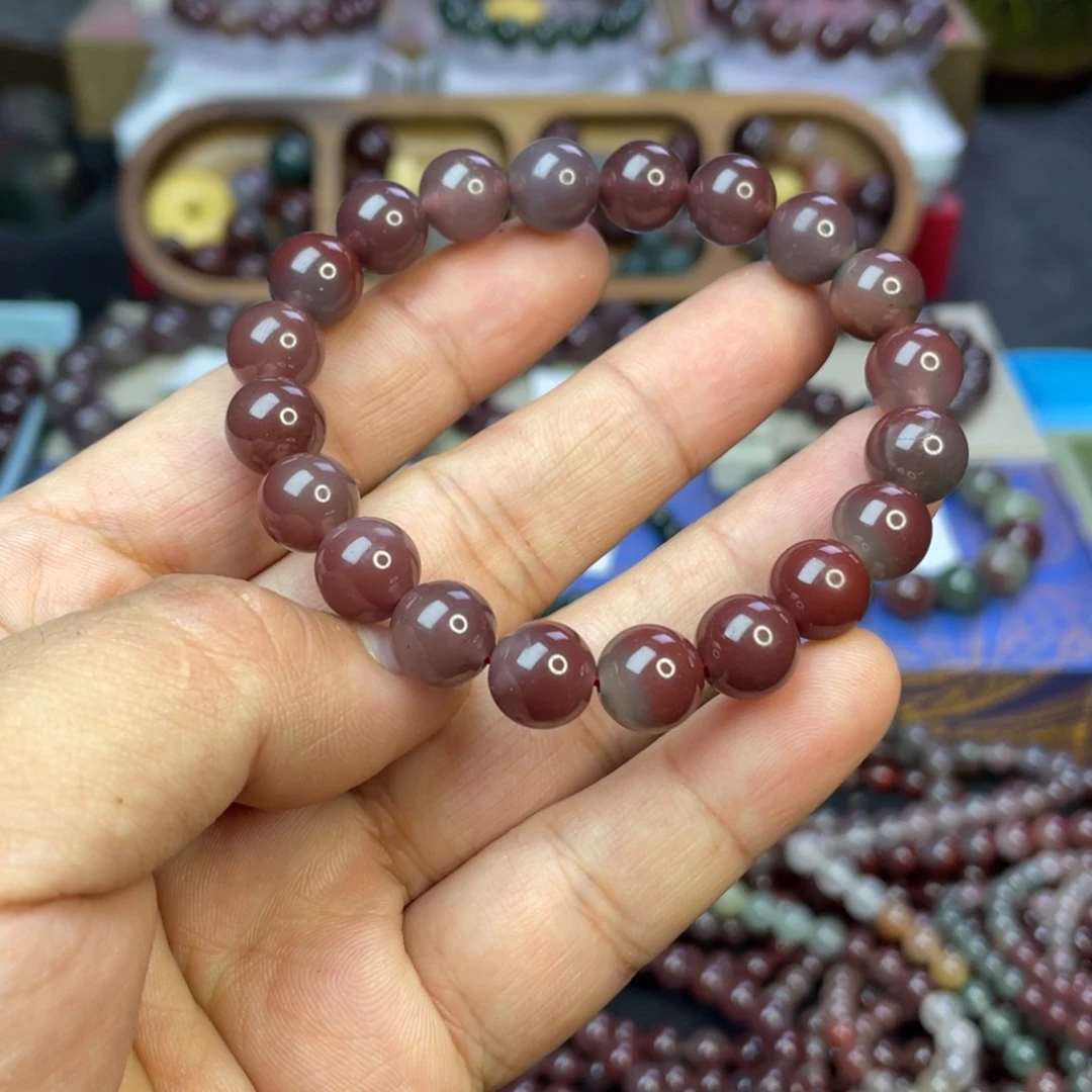 玛瑙/玉髓未镶嵌手链天然原矿微瑕