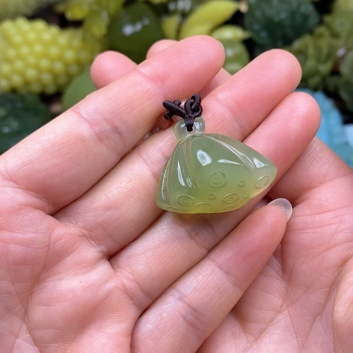 蛇纹石玉手把未镶嵌用****5