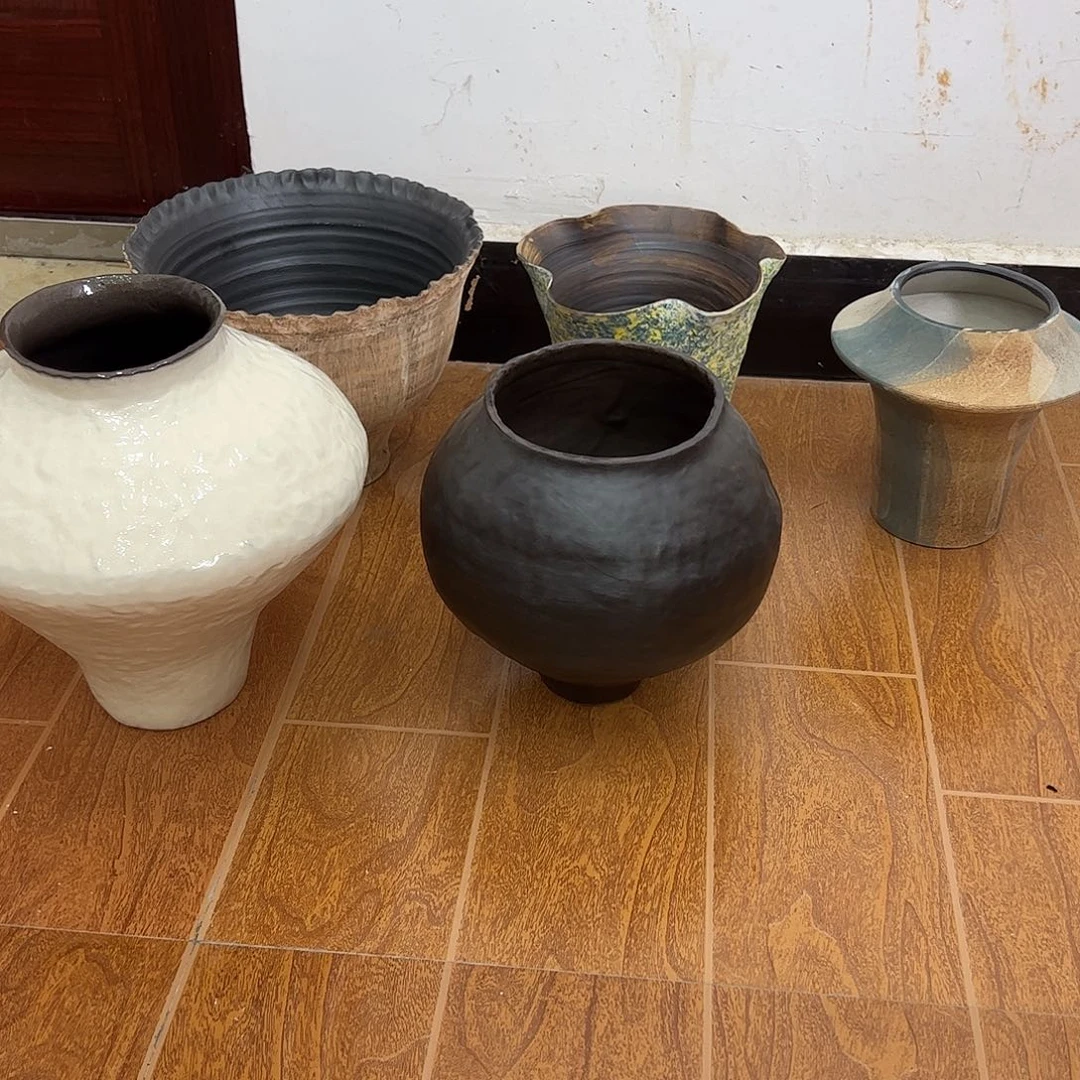 V***o5个花盆手工打孔的