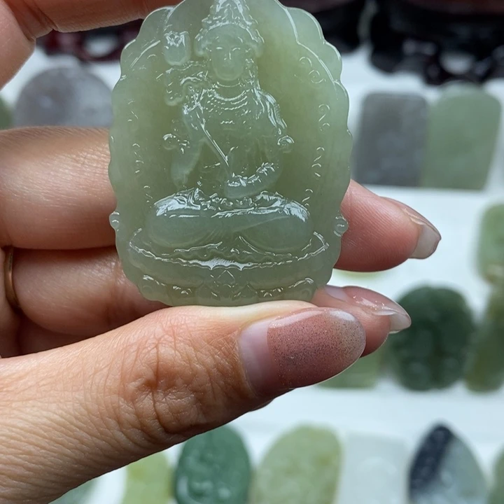 和田玉未镶嵌颈饰68