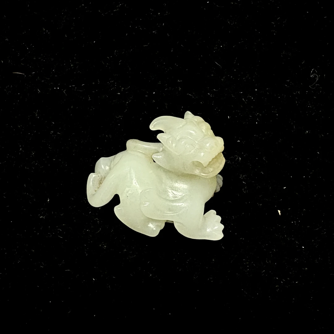 和田玉白玉小瑞兽