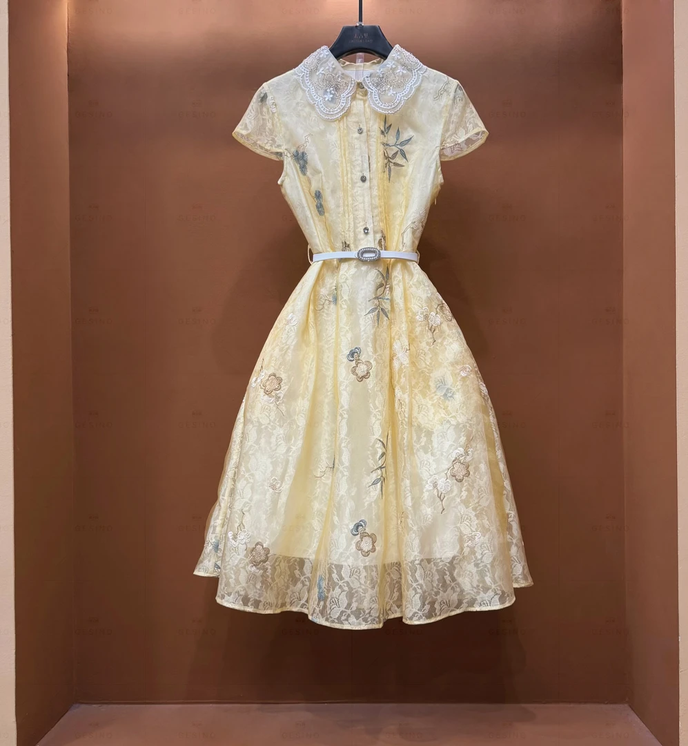 【M】春夏优雅百搭时尚显瘦气质连衣裙GS-53102