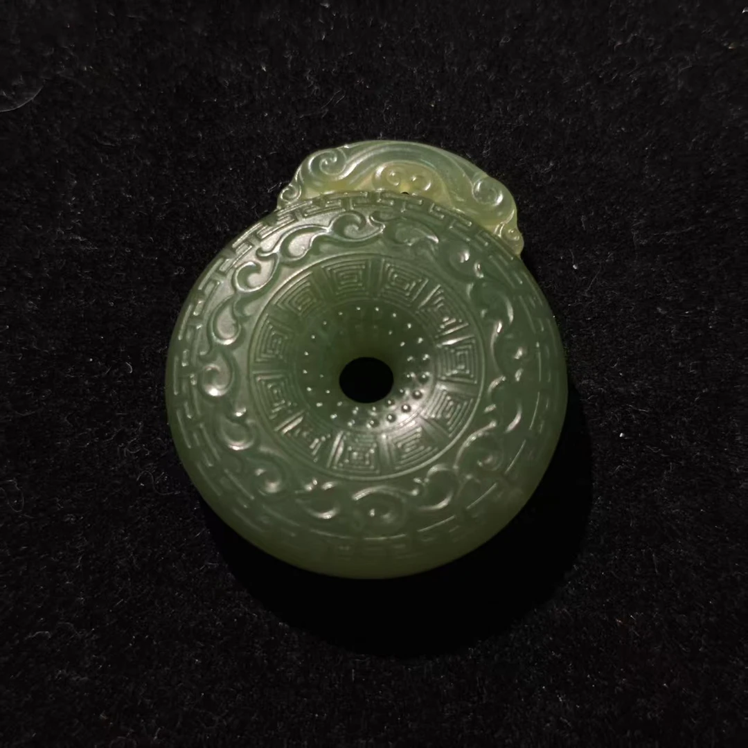 lot30和田玉碧玉平安扣/保利