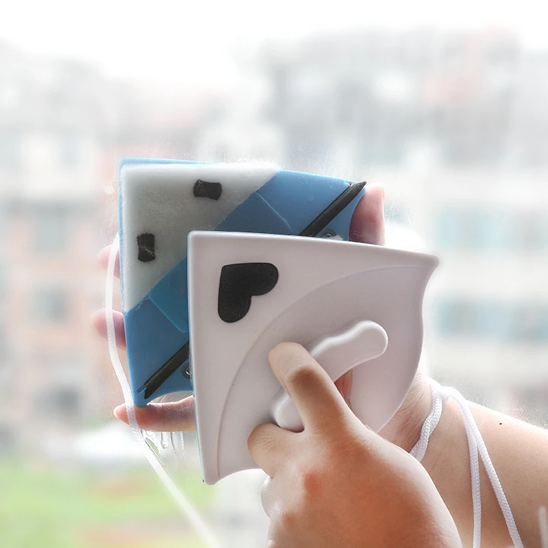 吸磁玻璃擦 擦玻璃神器 无死角三角双面玻璃擦窗器