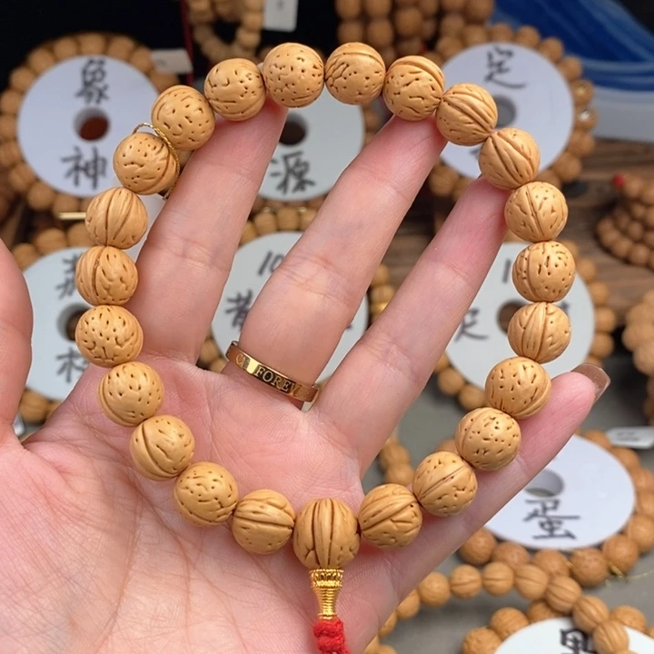 桃核手串小**！金蝉子12a抛光板误差0.5