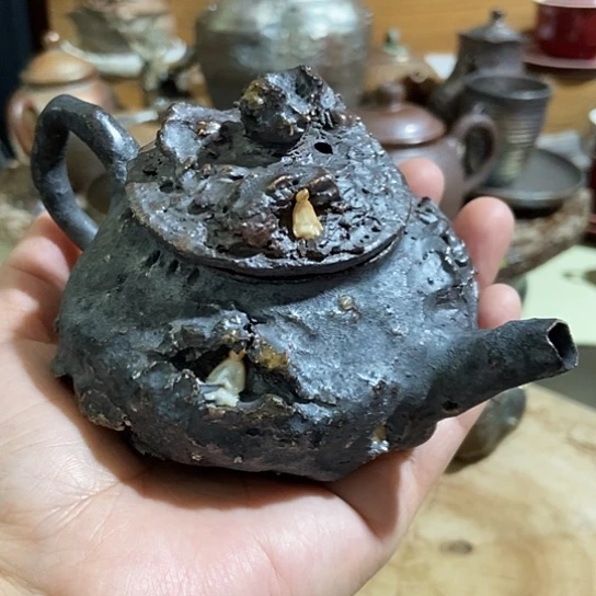 杯佛窟壶柴烧裸烧手作品