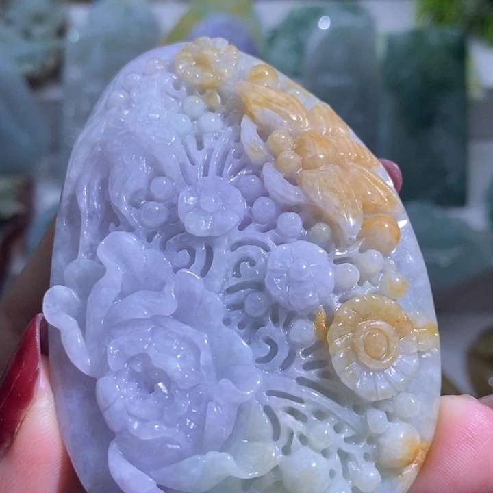 【闪购商品】翡翠未镶嵌颈饰花