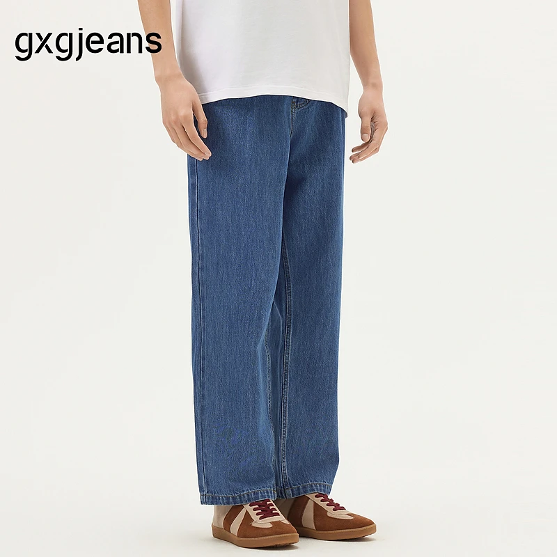 gxg.jeans男装 蓝色裤子牛仔长裤男士 25年夏新品#J25D242034