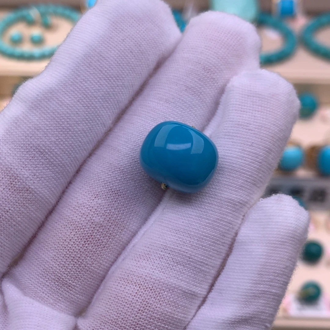 未镶嵌绿松石珠宝奇石14.1×11.1