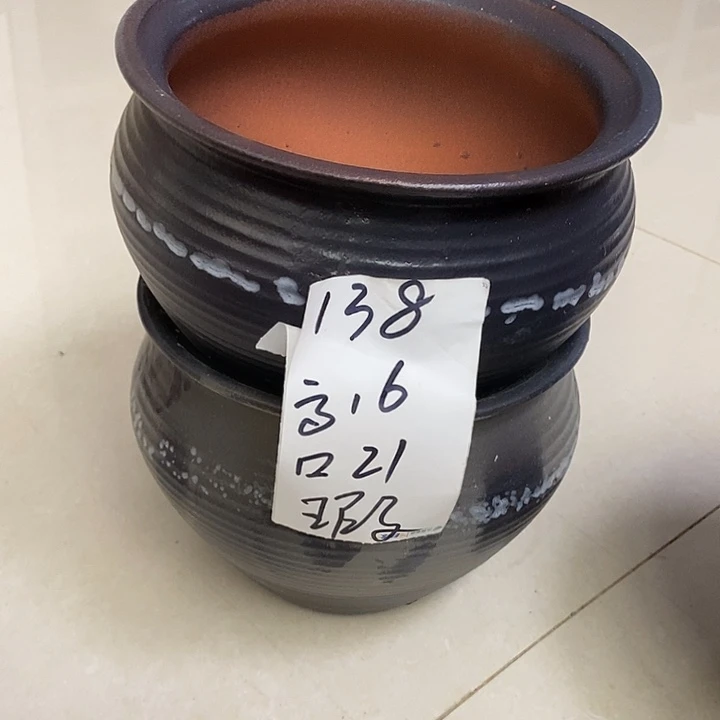 粗陶红陶绿植花盆138