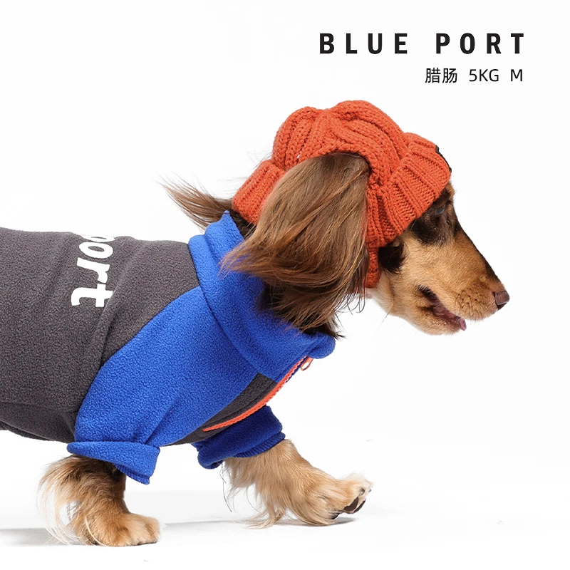 秋冬blueport亲子宠物多色时尚针织毛线帽子冷帽秋冬装露耳朵保暖