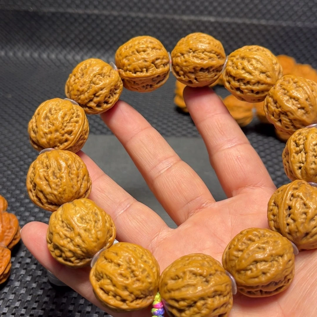 文玩核桃吊坠赵*楠磨盘蚂蚁纹手持24