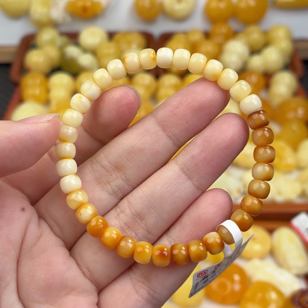 蜜蜡未镶嵌毛衣链蜜蜡