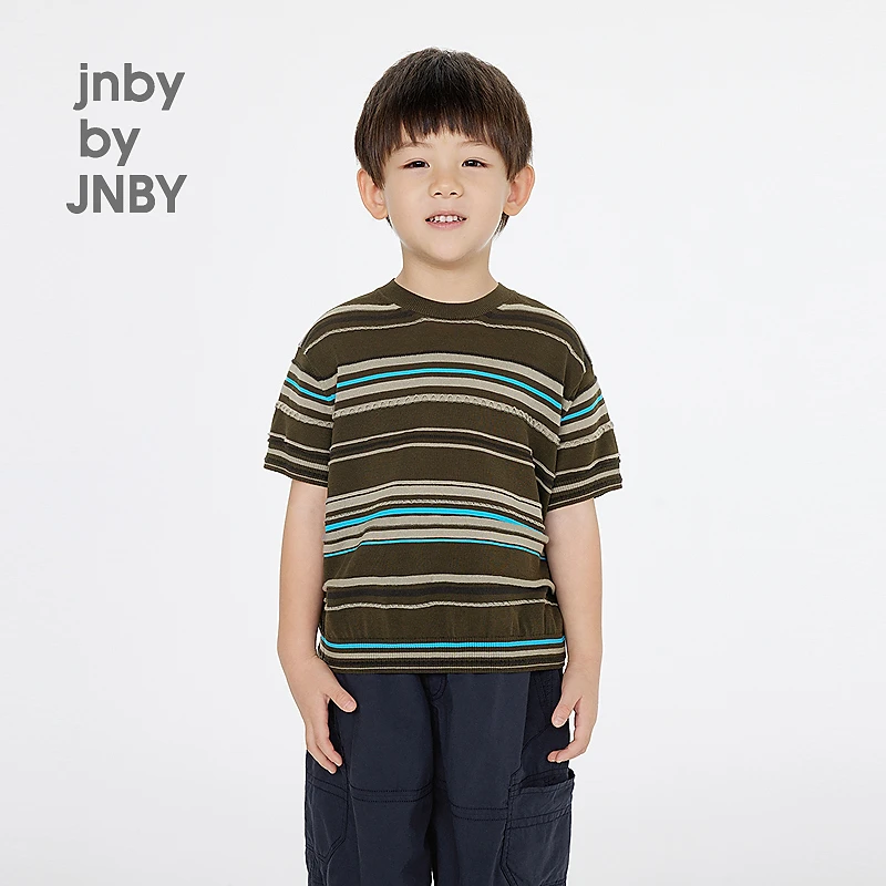 新款江南布衣童装短袖套头针织衫25夏男女童1P5312720