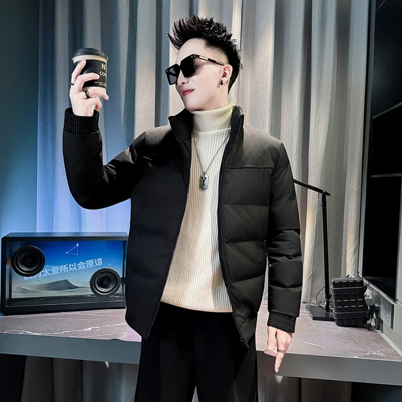 棉服男款冬季2025新款潮牌痞帅加厚保暖袄子男装修身短款棉衣外套
