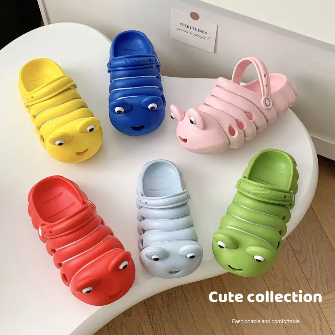 EVA拖鞋可爱通用毛毛虫夏季外穿居家凉鞋ol时尚包头款女