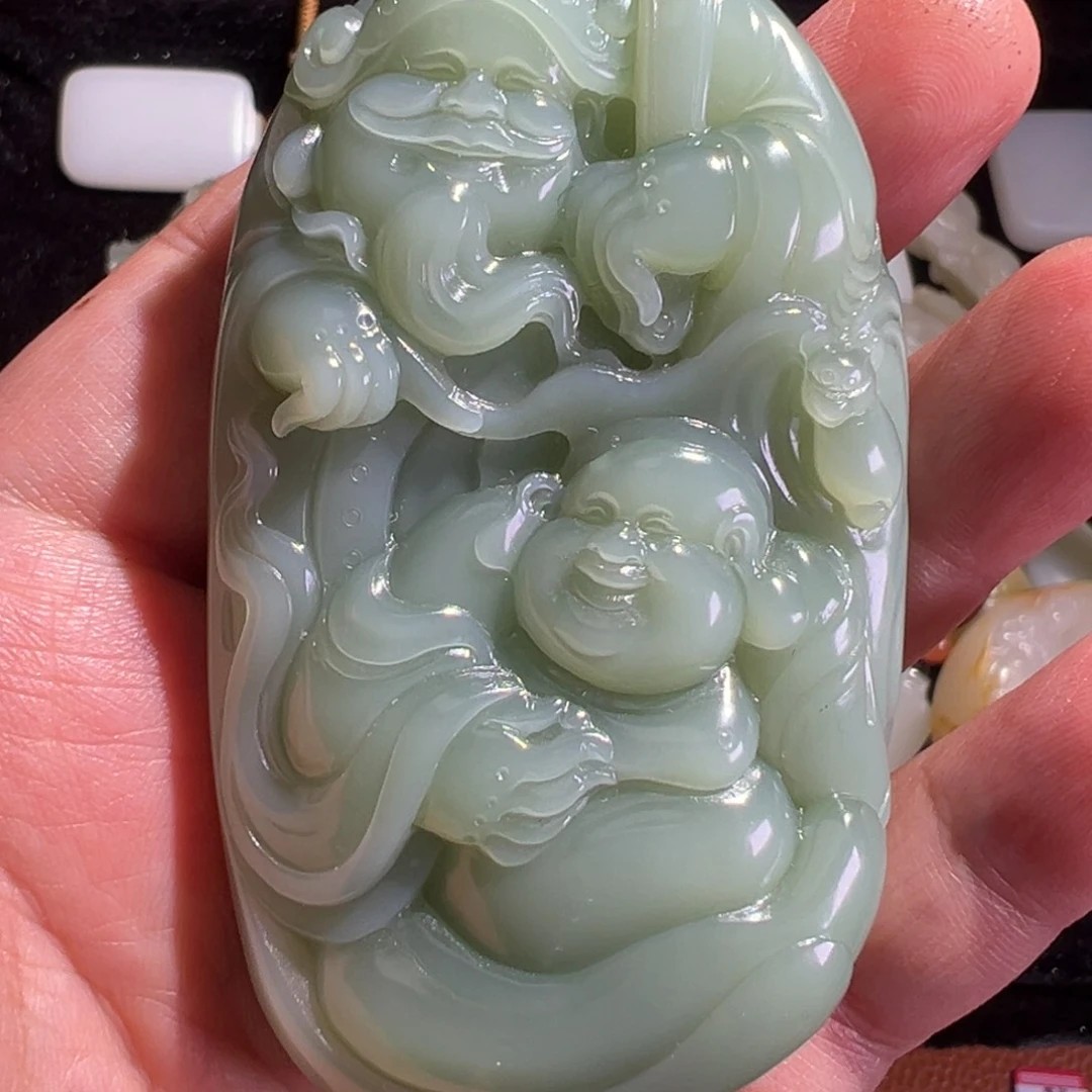 和田玉未镶嵌颈饰