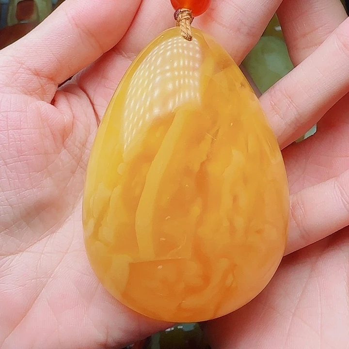 琥珀未镶嵌手链吊坠