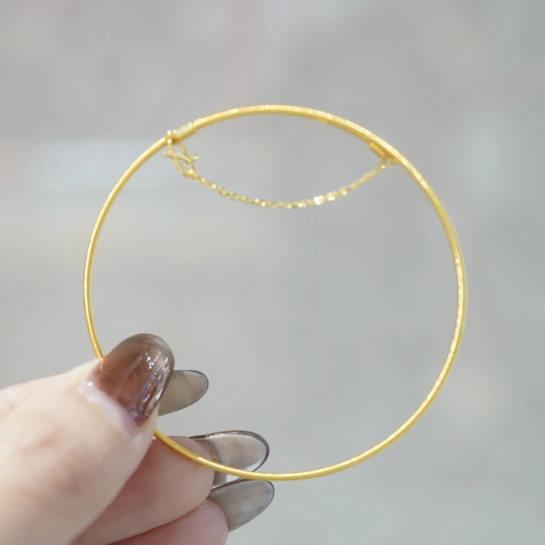 【宝曼珠宝】足金999蛇骨配件自由DIY搭配盘缠 珠子赠2颗合金定位珠