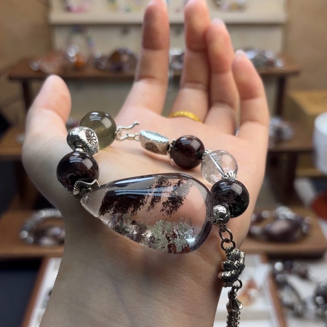 仙***记水晶手串合金幽灵手串