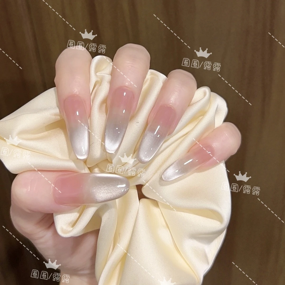 【白月光】春季温柔款设计手工穿戴甲温柔纯手工气质纯欲ins风