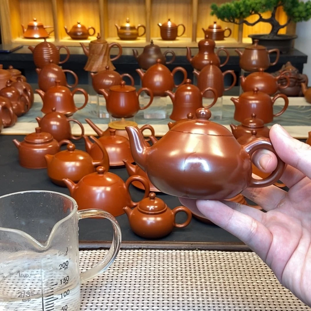 茶壶紫砂中*人潮州手拉壶手拉壶