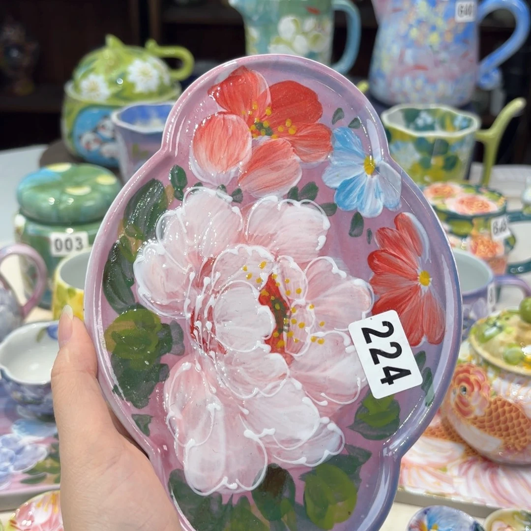 景德镇手绘高温釉下彩陶瓷茶具