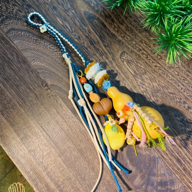 葫芦多宝挂饰-天然手工编织-车挂包挂多用-A3063-自发