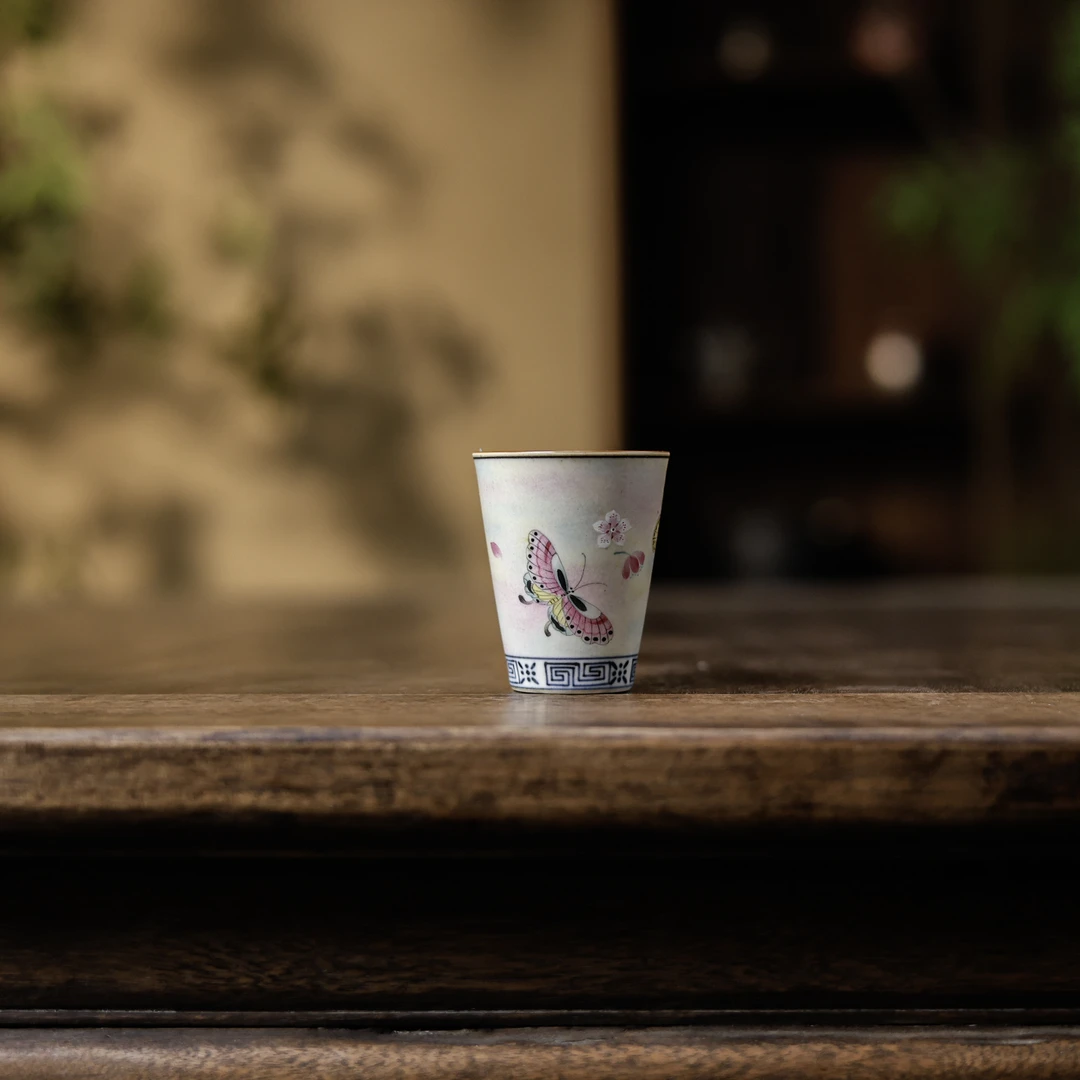 阿茶 蝶舞花间闻香杯（霖溪0196）