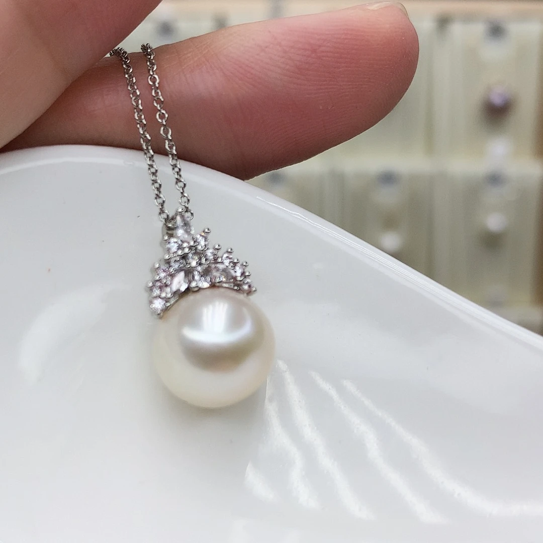 合金淡水珍珠吊坠(赠链)