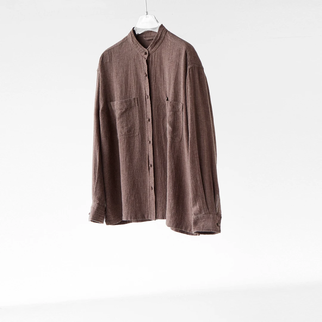 隐贵中式感！老钱松弛 宽松长袖衬衫上衣外套女秋新款