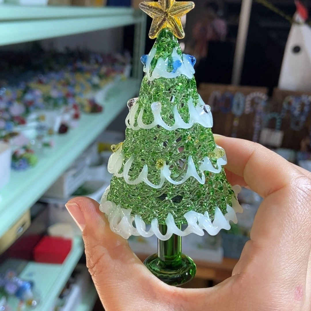 琉璃手工艺品绿白