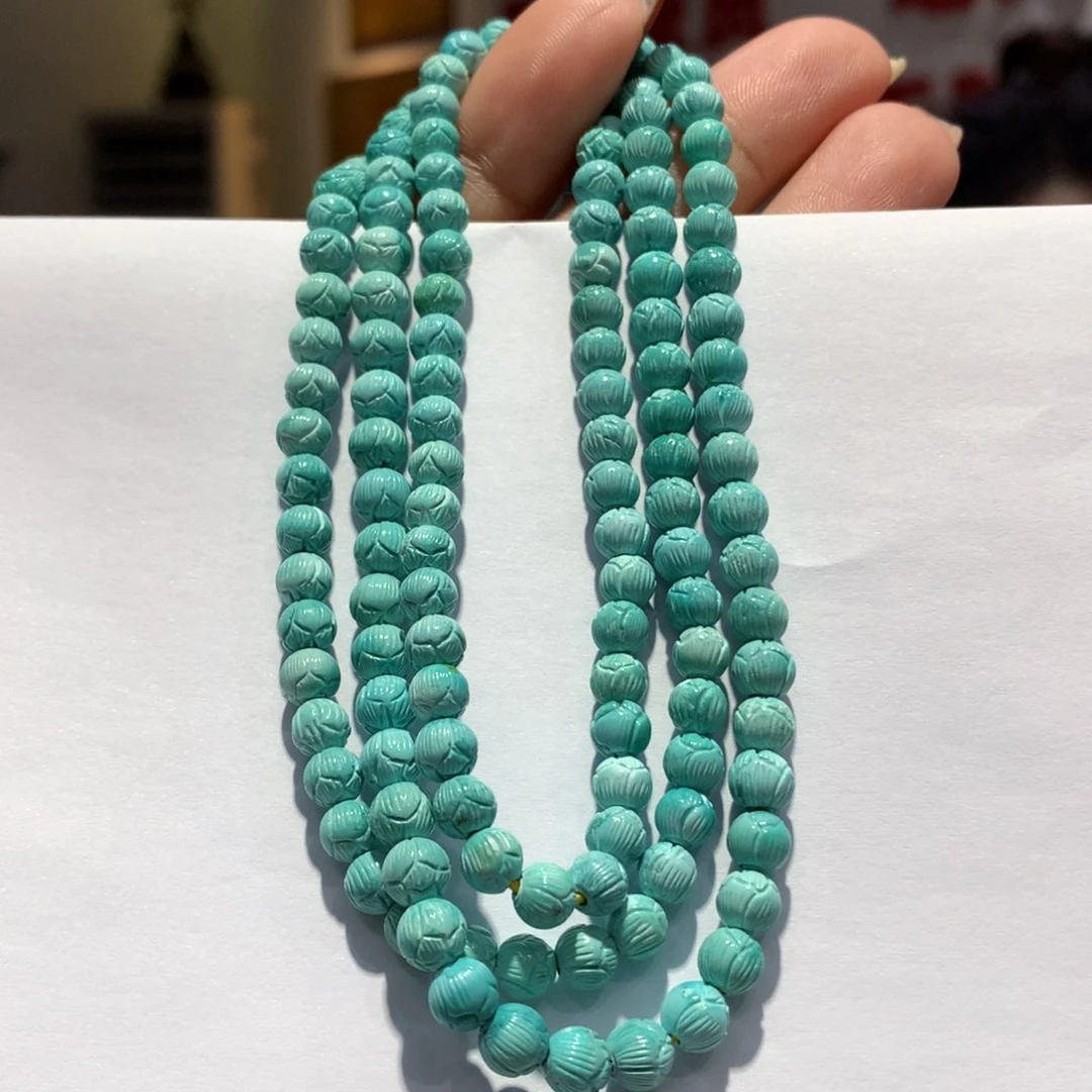 未镶嵌绿松石长链