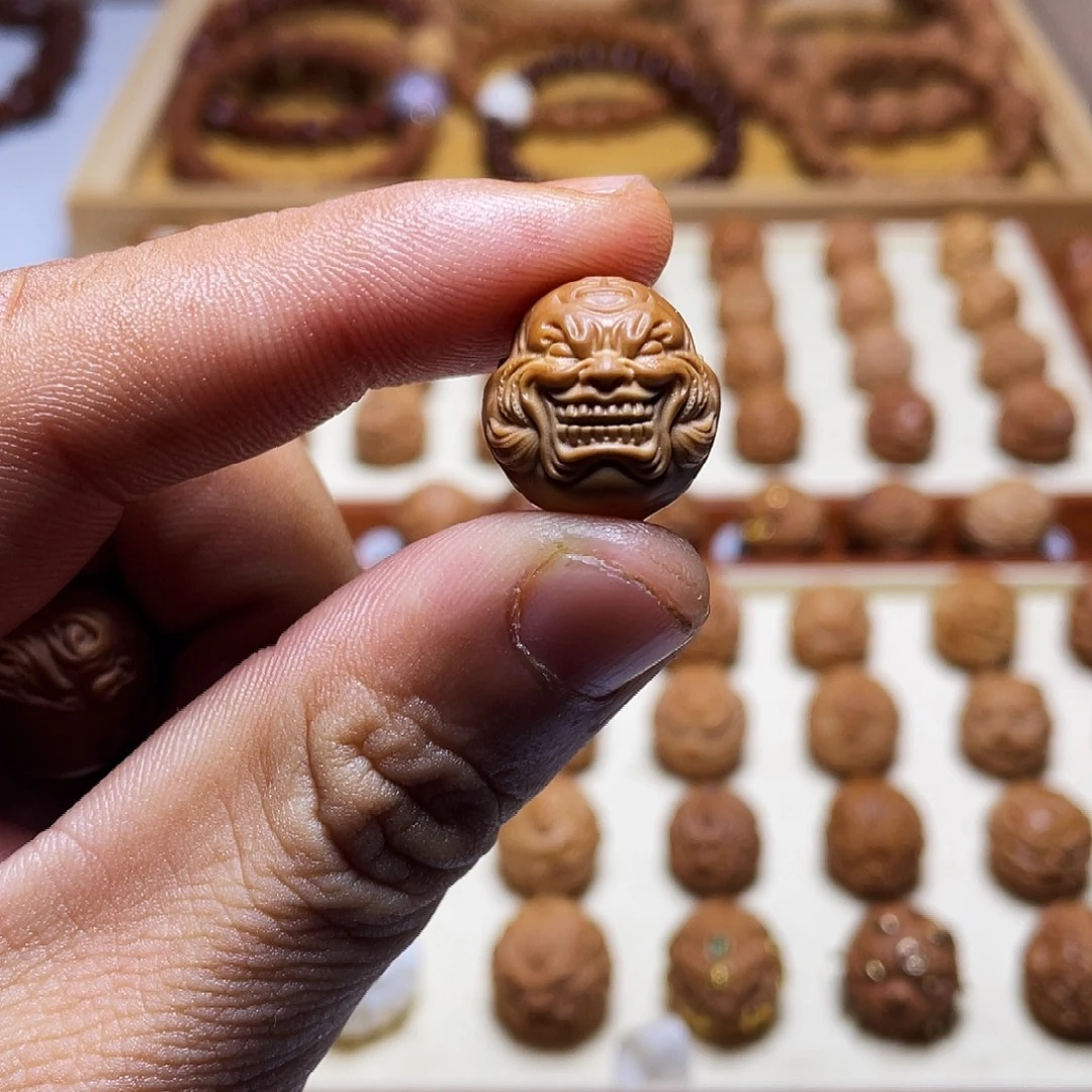 猴头核桃吊坠17左右猴头核桃虎僧